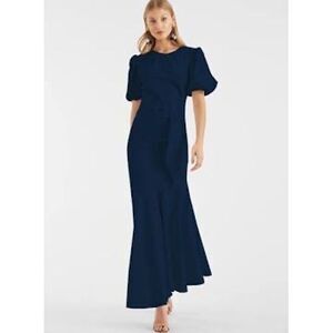 Sachin & Babi NWT Camilla Crepe Ruched Mermaid Dress in Midnight‎ Blue Size 6